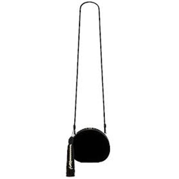 YSL Saint Laurent Womens Velvet Minaudiere Black Nero Shoulder Bag Tassel NWT - Picture 3 of 11